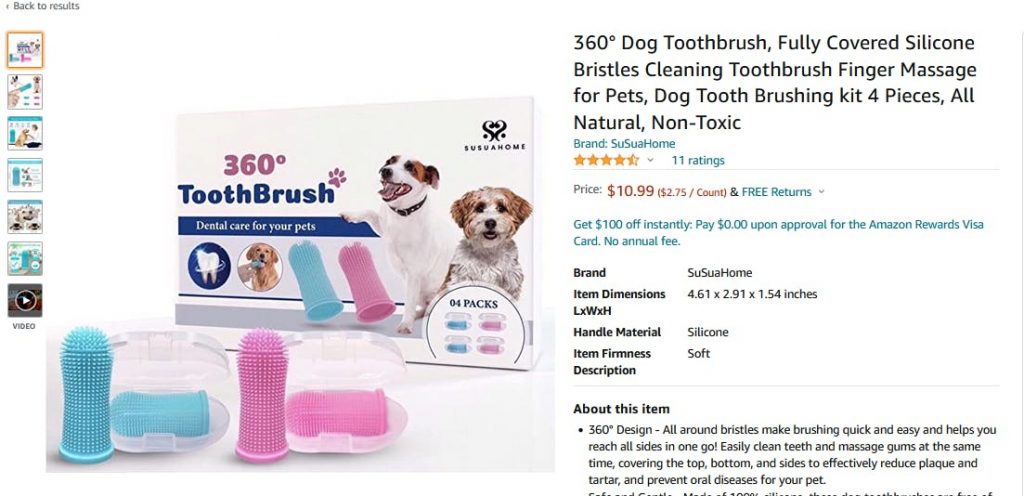 Dog Toothbrushes