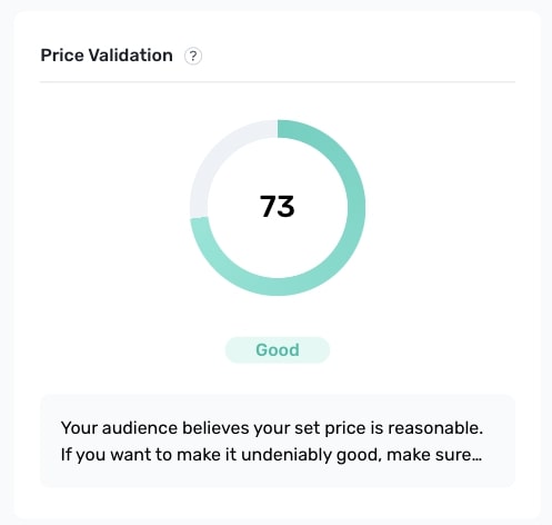 Price validation