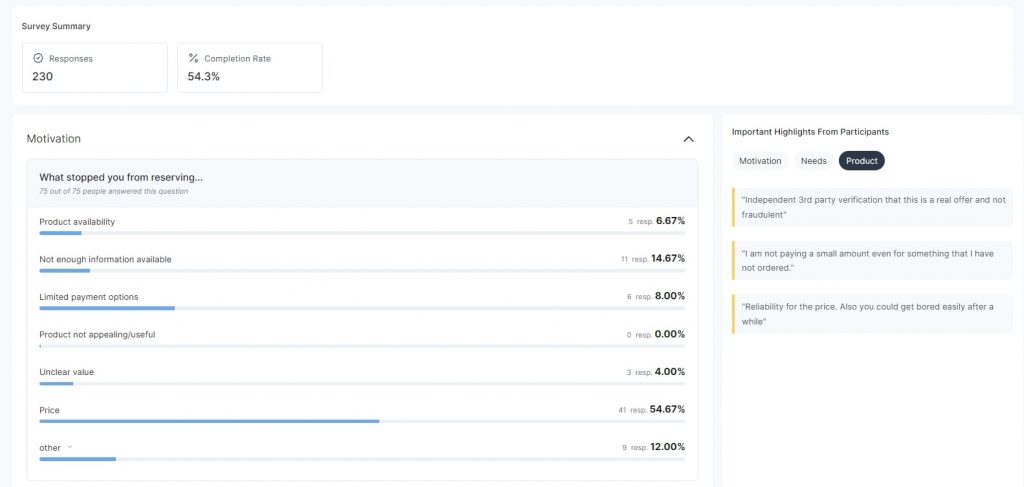 Prelaunch Research Survey