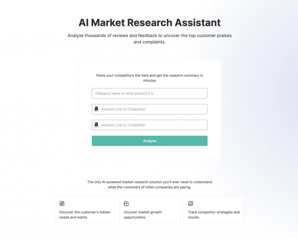 AI Market Research Tool