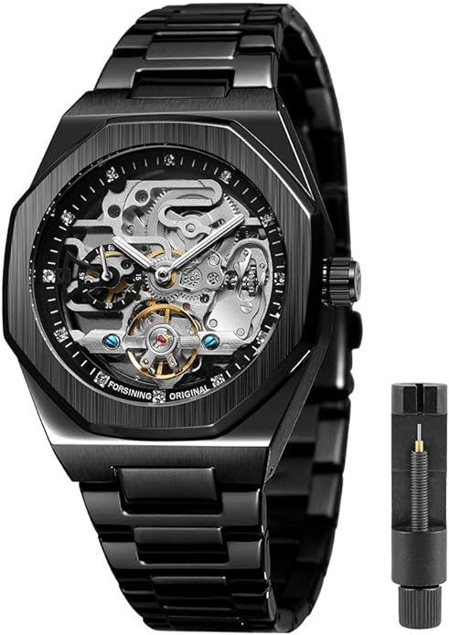 tiog men skeleton watch