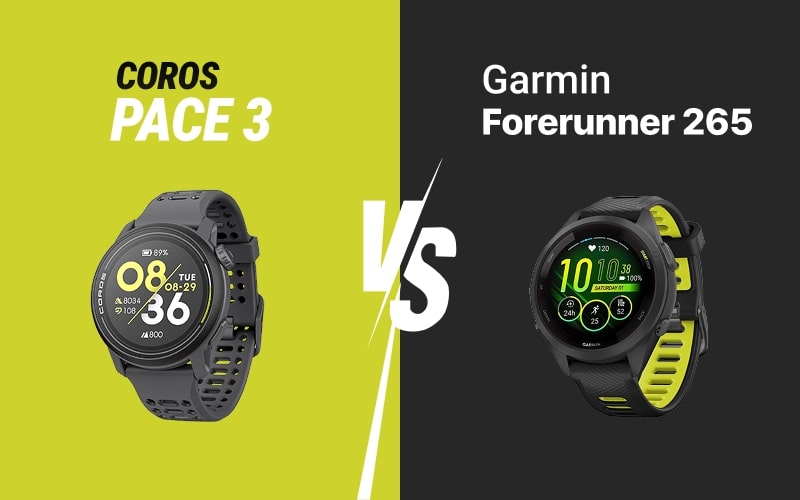 Coros Pace 3 vs. Garmin Forerunner 265/265S