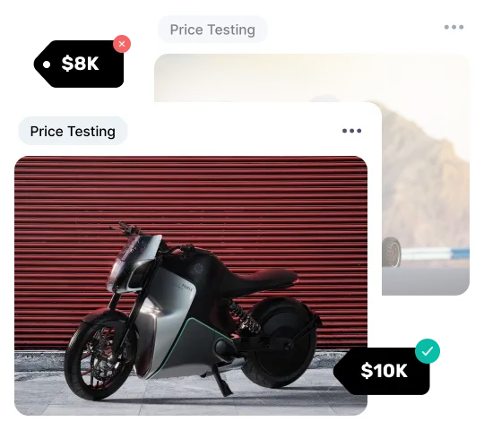 image with motocycle and price testing